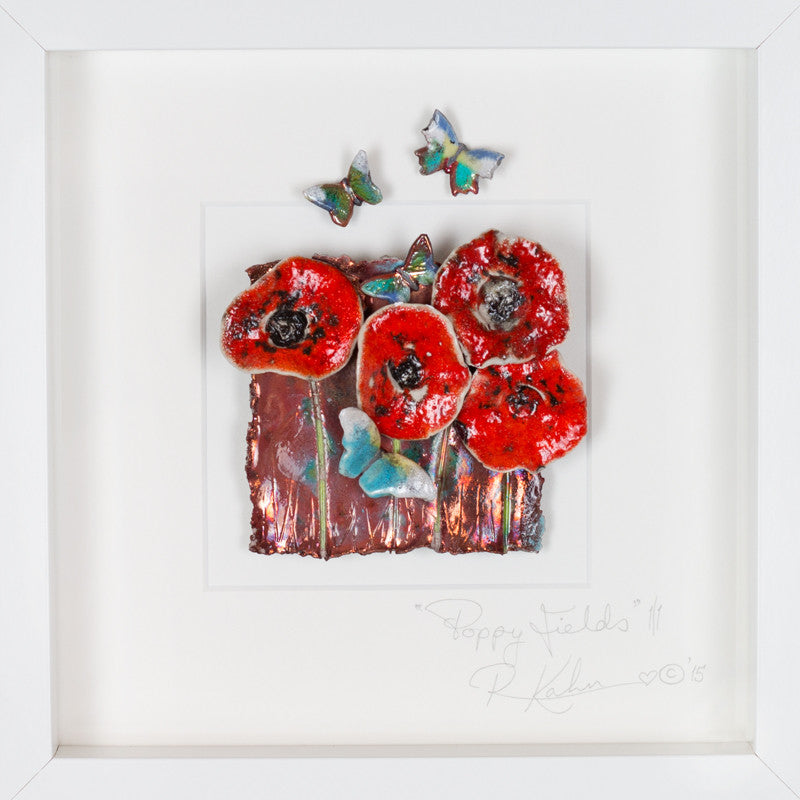 Poppy Fields with Butterflies